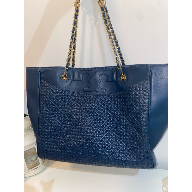 Tory Burch Bryant Tote Navy (original preloved)