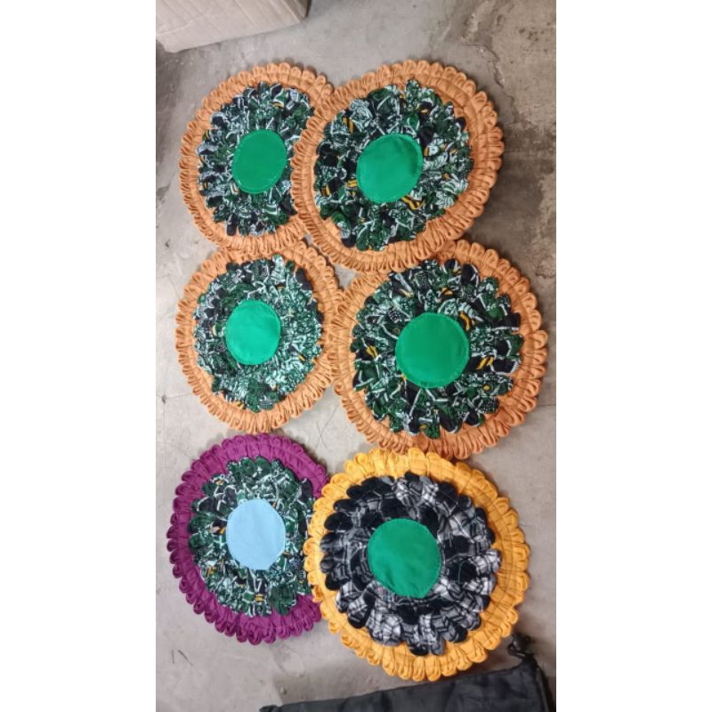 alas panci panas bahan kain perca cantik 2pics