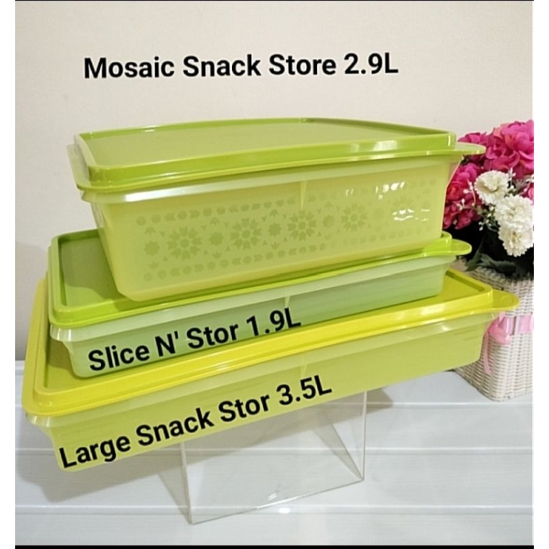 Mosaic Snack Stor/Snack Stor Tupperware/Snack Stor/Tupperware Malaysia/Tupperware ungu/Tupperware pi