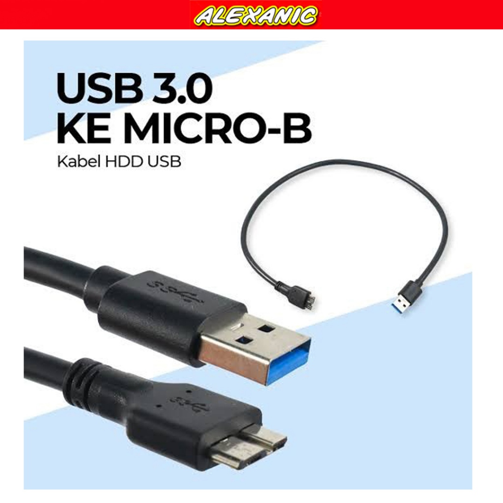 Kabel USB to Micro B | Kabel HDD USB 3.0 to Micro B | Cable Male USB to Micro B | Kabel HDD External
