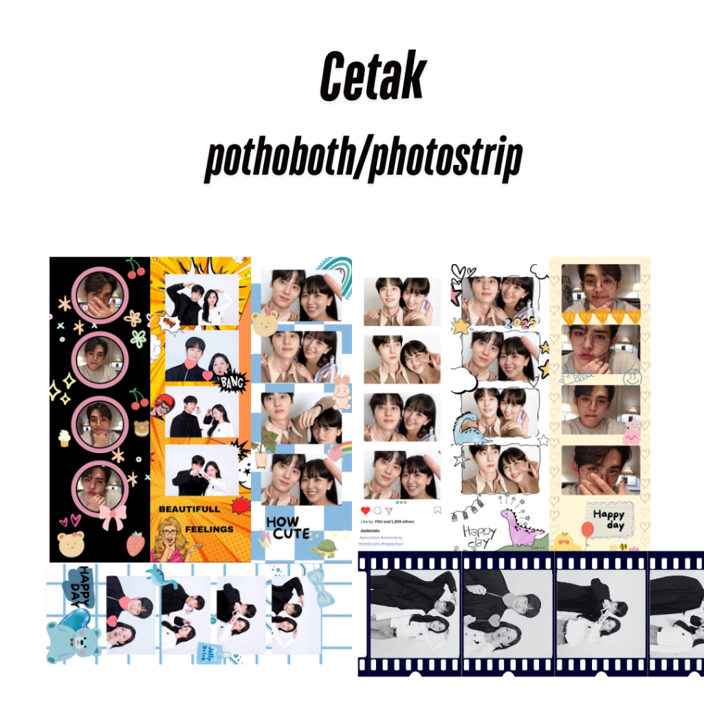 Cetak Pothobox Pothostrip  Photobooth Foto Strip Custom