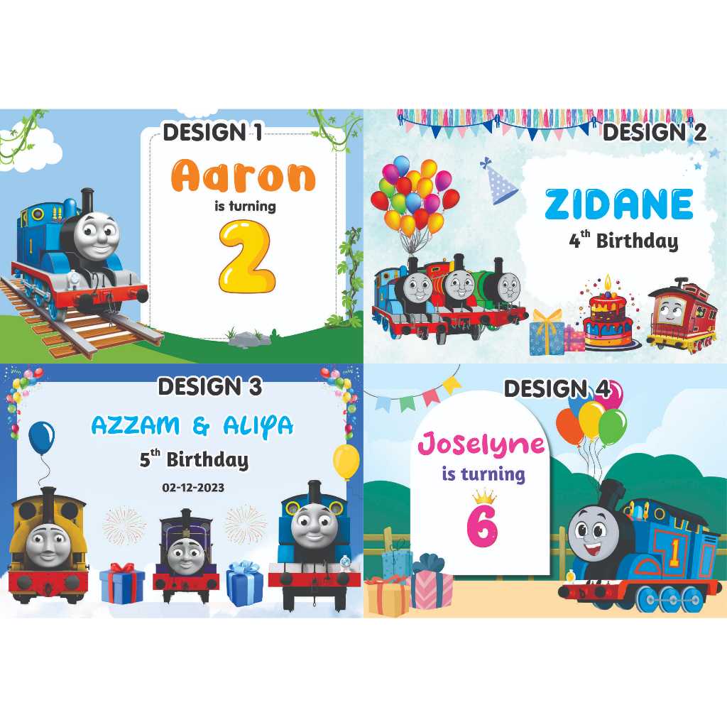 

STIKER LABEL GOODIE BAG BENTO MOTIF THOMAS