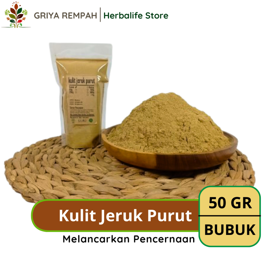 

KULIT JERUK PURUT BUBUK 50 GRAM Ramuan Rempah Herbal Aroma Segar dan Manfaat untuk Minuman & Masakan Jamu Tradisional Simplisia Citrus Hystrix