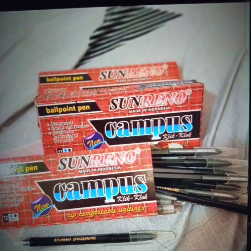 

promo pulpen campus isi 12pcs