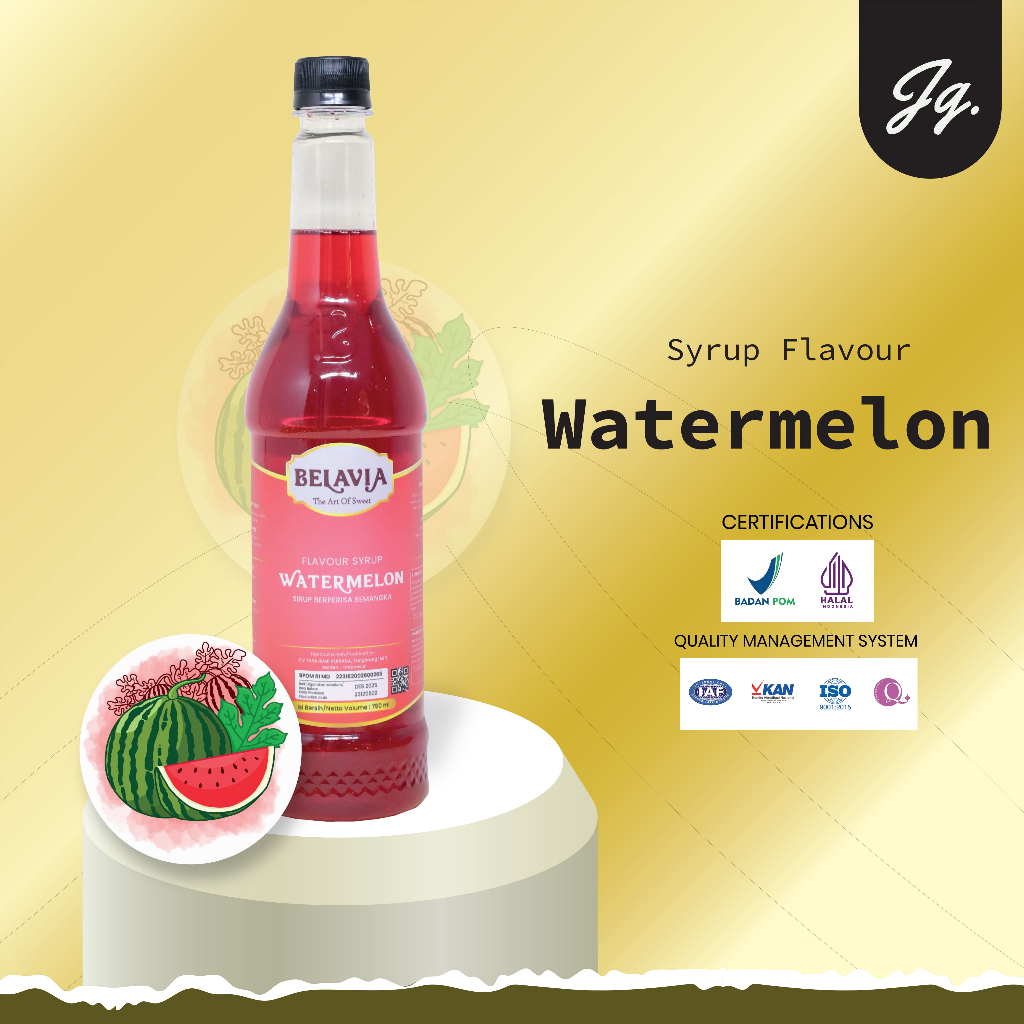 

Watermelon Syrup Belavia 750 ML | Belavia Sirup Semangka 750ml