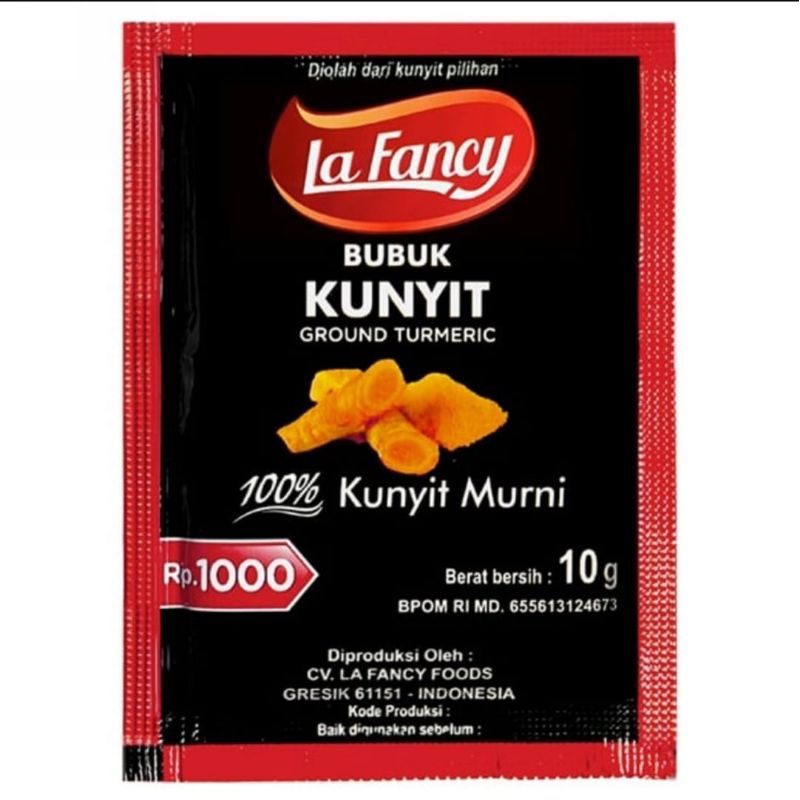 

√*murah grosir* La Fancy Bubuk Kunyit (Ground Turmeric) Bumbu Rempah Masakan Nusantara