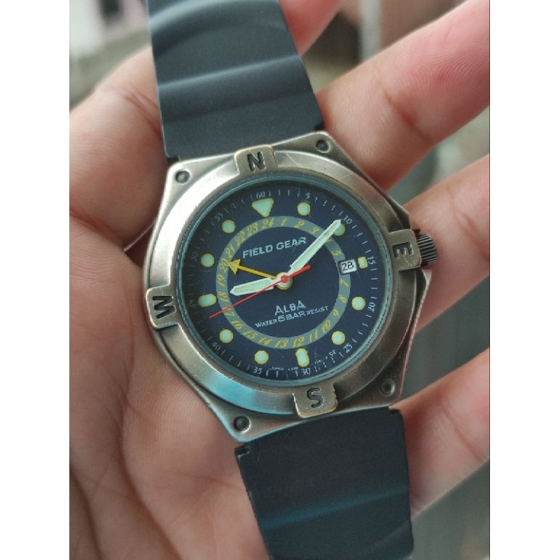 Jam Tangan ALBA Vintage Field Gear GMT ORIGINAL