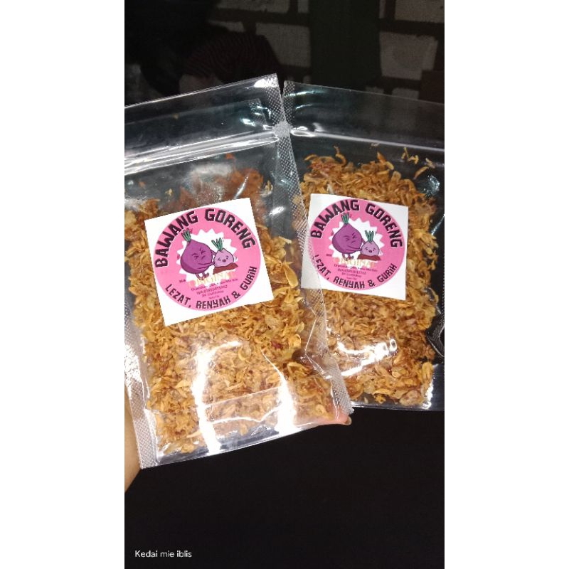 

BAGOR/BAWANG GORENG KEMASAN BERAT 55gr