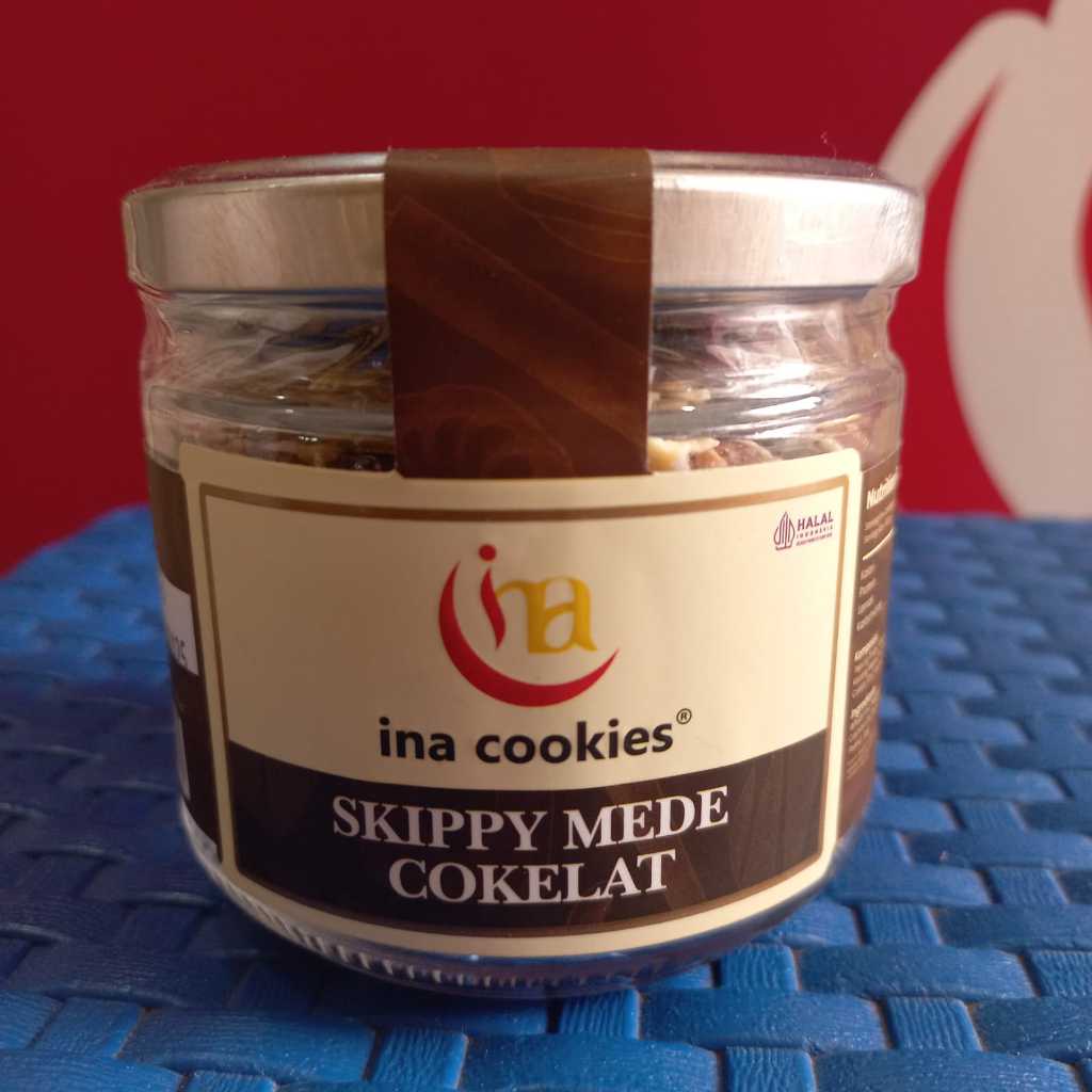 

Skippy Mede Cokelat - Kue Kering Premium Toples Jar by Ina Cookies