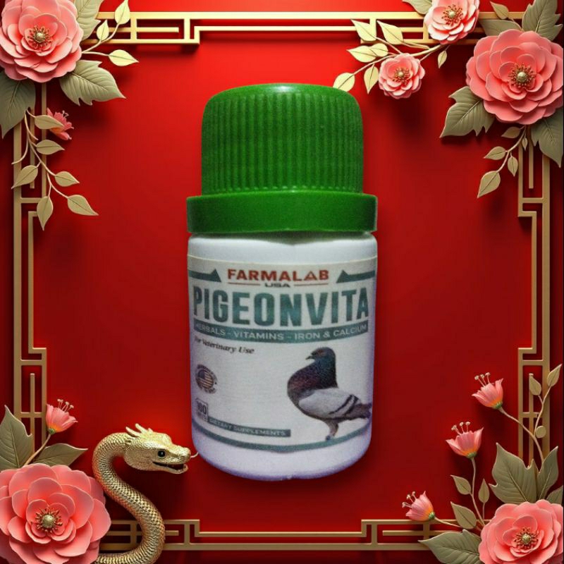 Vitamin Merpati Balap Kolong Doping PigeonVita Original Import Terbaik