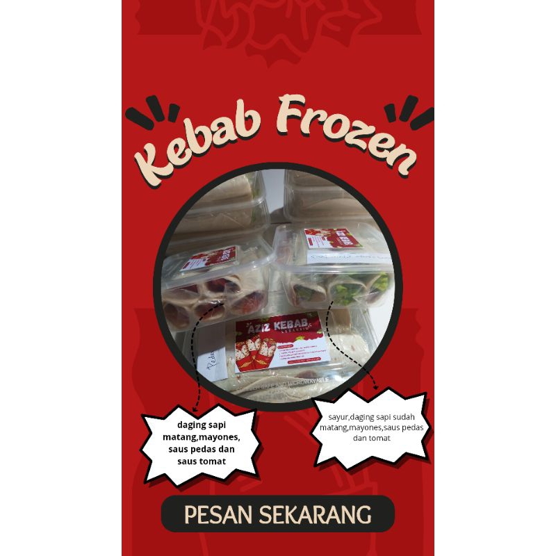 

Kebab Frozen food full daging free box