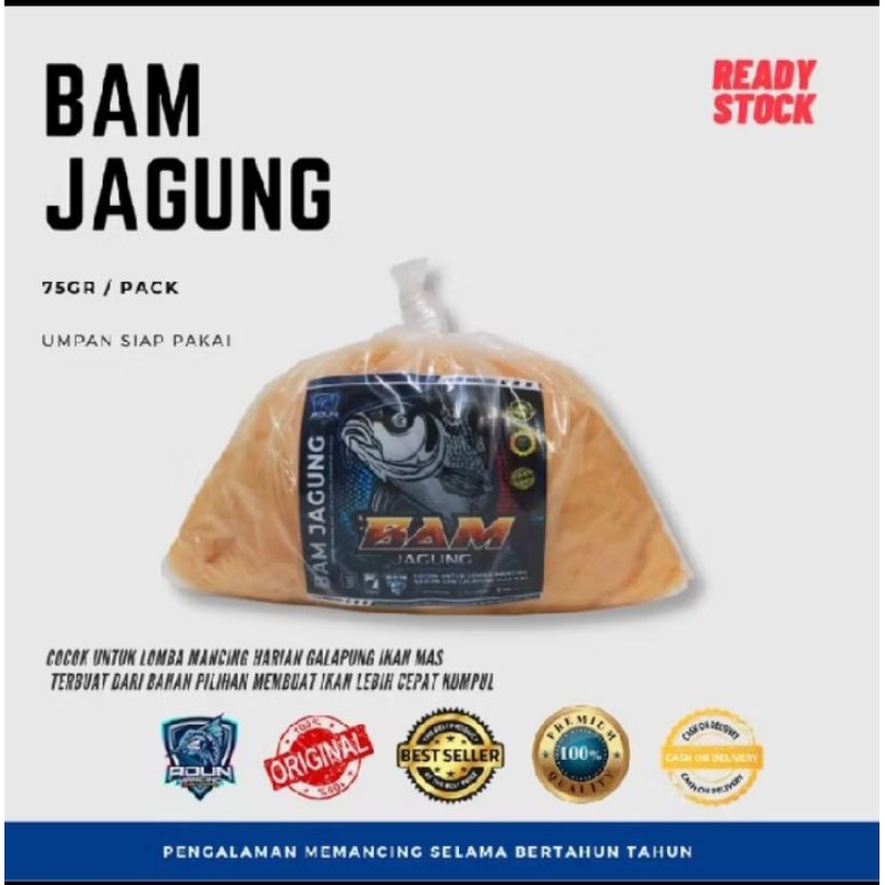 Umpan Siap Pakai BAM JAGUNG 75gr Adun Mancing
