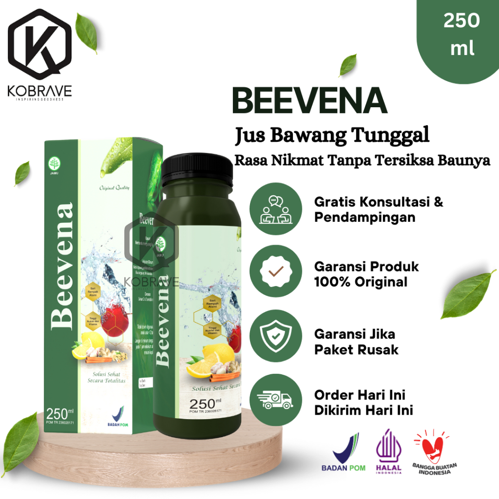 

Beevena Jus Bawang Putih Tunggal Madu Murni Jahe Merah Lemon Kapulaga Kayu Manis Cuka Apel