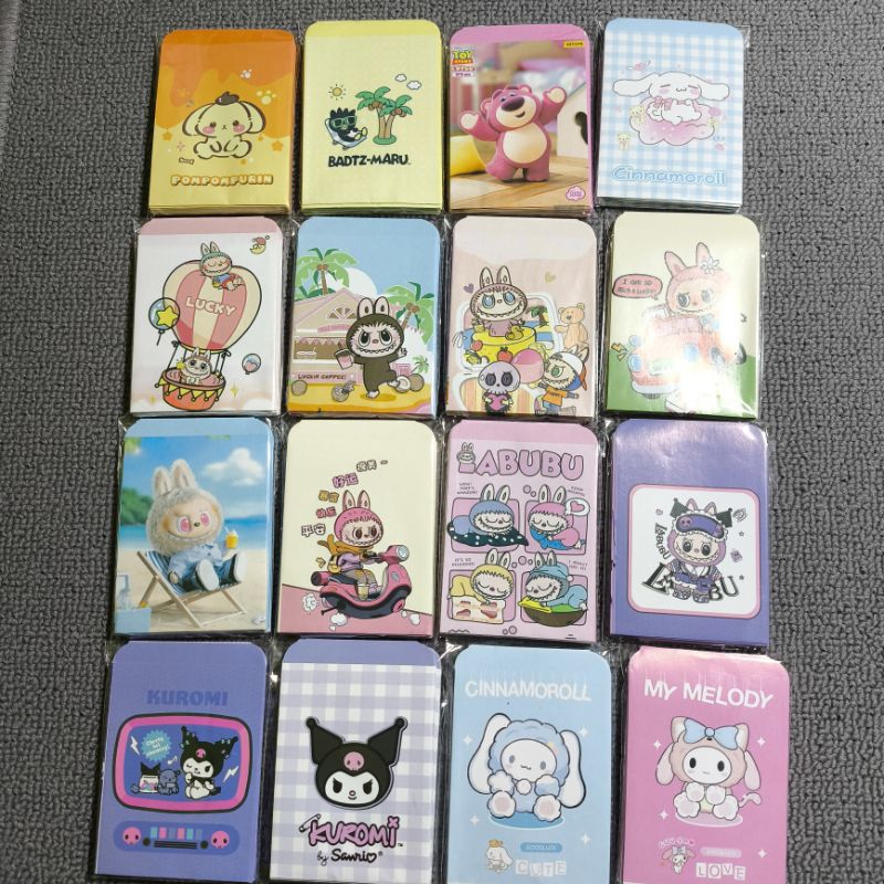 

Amplop lebaran LABUBU KUROMI (5x9cm) 2kali lipat isi 10