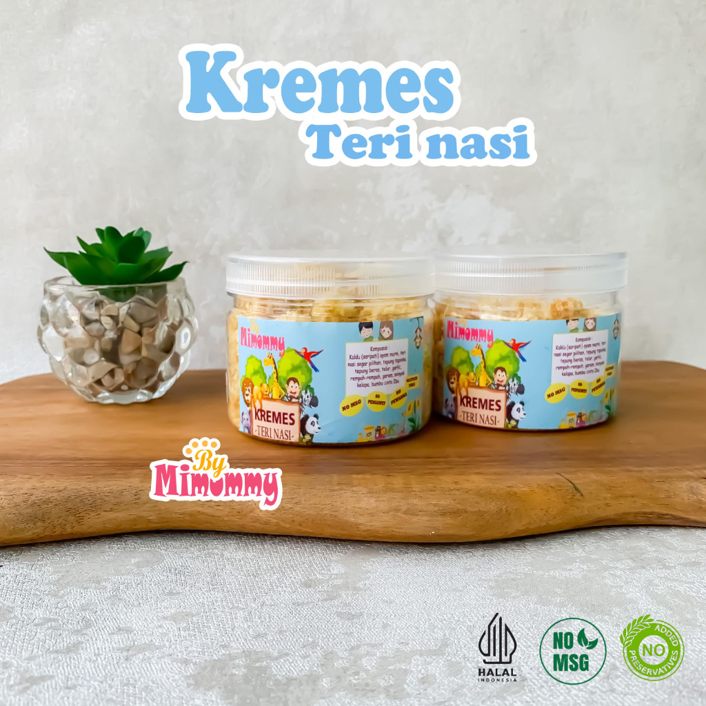 

Kremes KHUSUS MPASI Sehat Non MSG / Kremes Anti GTM / Kremesan TERI NASI / Kremes TERI NASI / Kremes mpasi / Kremes bergizi Non MSG