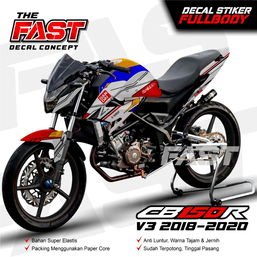 BISA COD Decal Sticker Full Body CB150R New V3 2018-2020 - Stiker Decal CB 150R V3 2018-2020 Dekal S