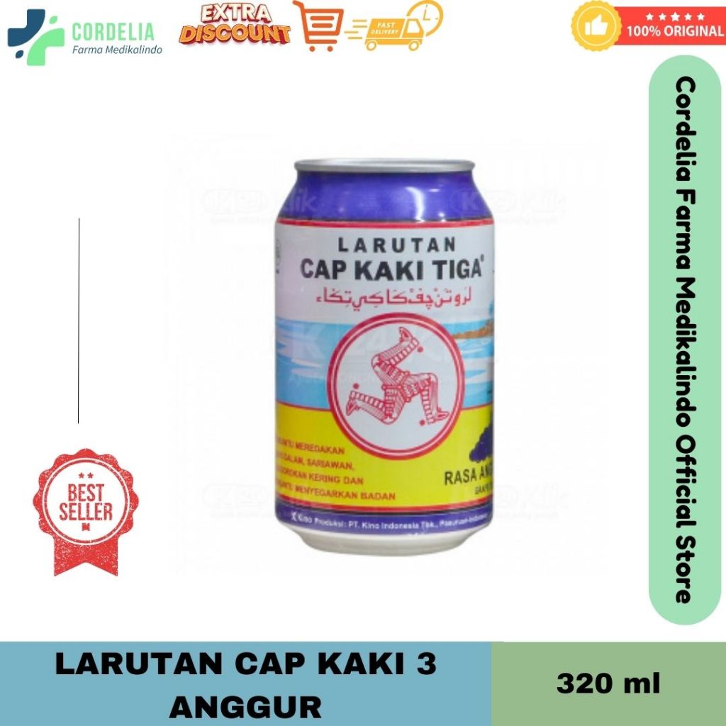 

Larutan Cap Kaki 3 Kaleng 320Ml