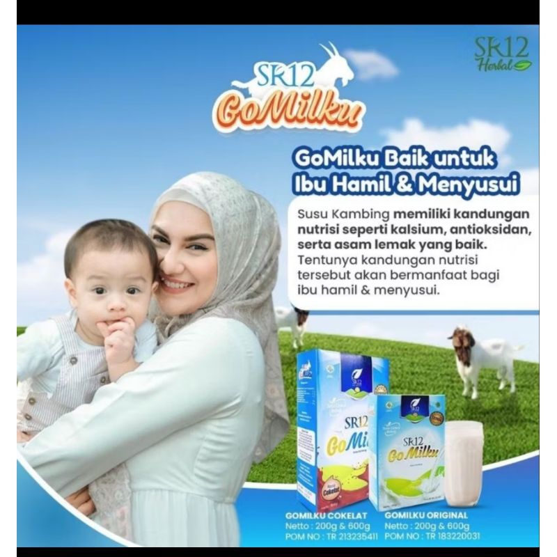

SUSU KAMBING ETAWA / GO MILKU SR12 KEMASAN SACHET (25 g)