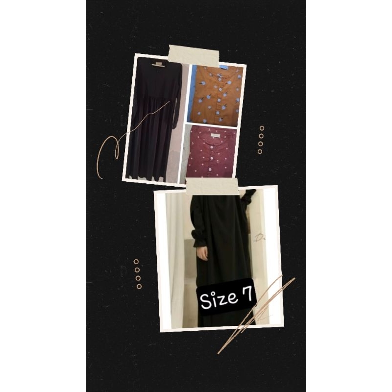 PL (3pcs) Little Lilura Marzan Black Ditsy