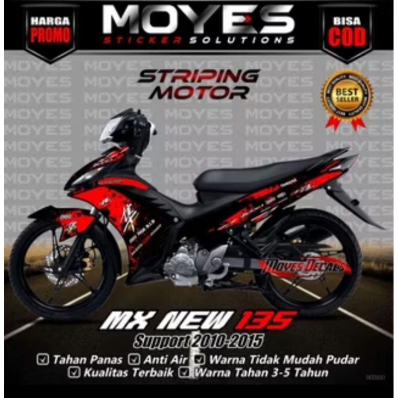 Stiker Striping Jupiter Mx 135 / Variasi Jupiter Mx 2010 2011 2012 2013 2014 2015