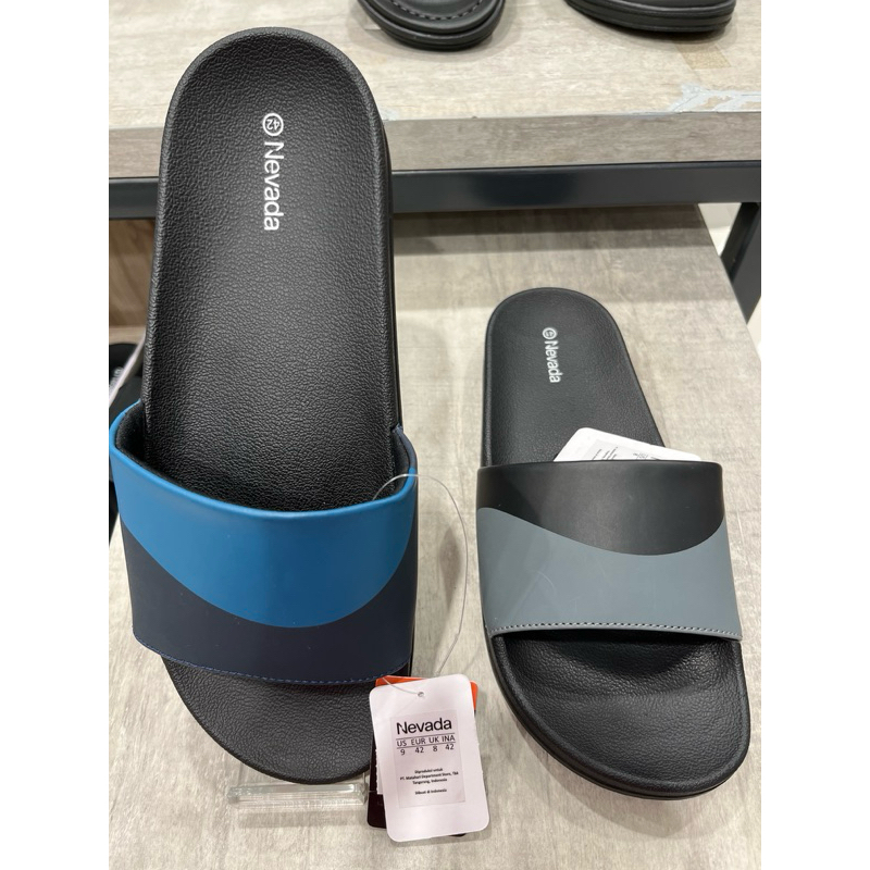 NEVADA-NVDFLOOW Sandal Slop Pria Empuk Ringan Terbaru Original Matahari Store
