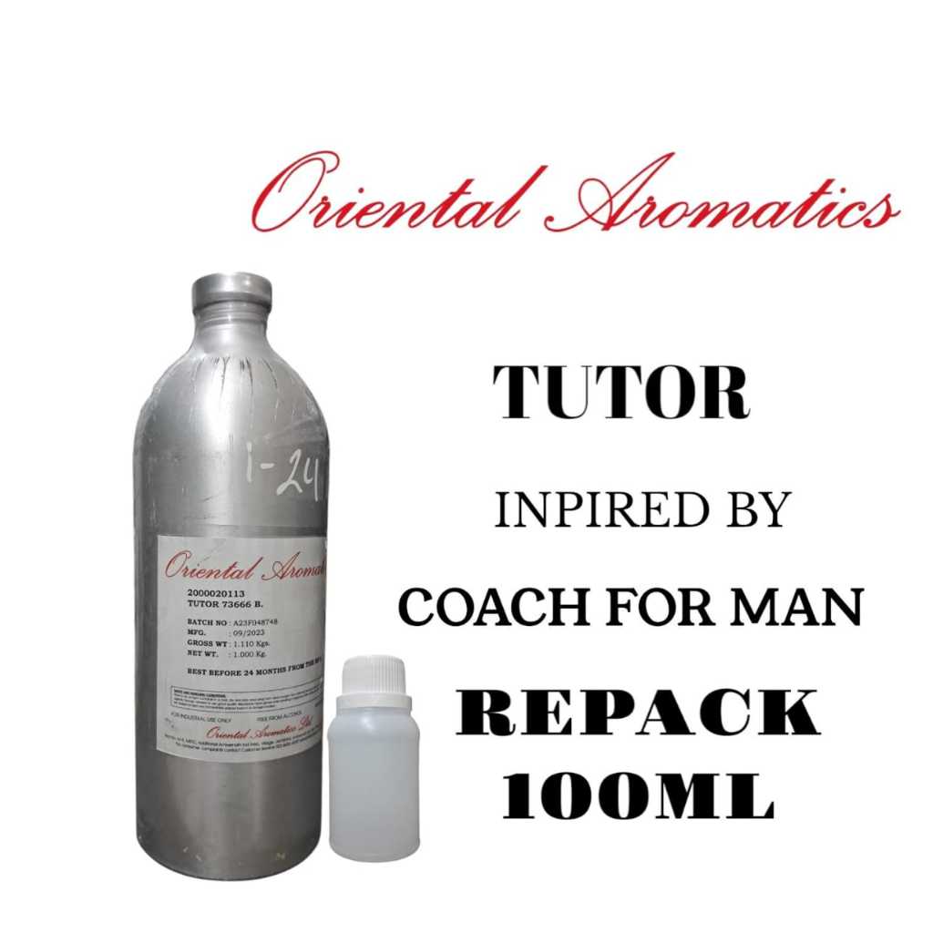 (100ML)TUTOR BY ORIENTAL AROMATIC REPACK 100 ML. BIBIT PARFUM COAC FOR MAN REPACK