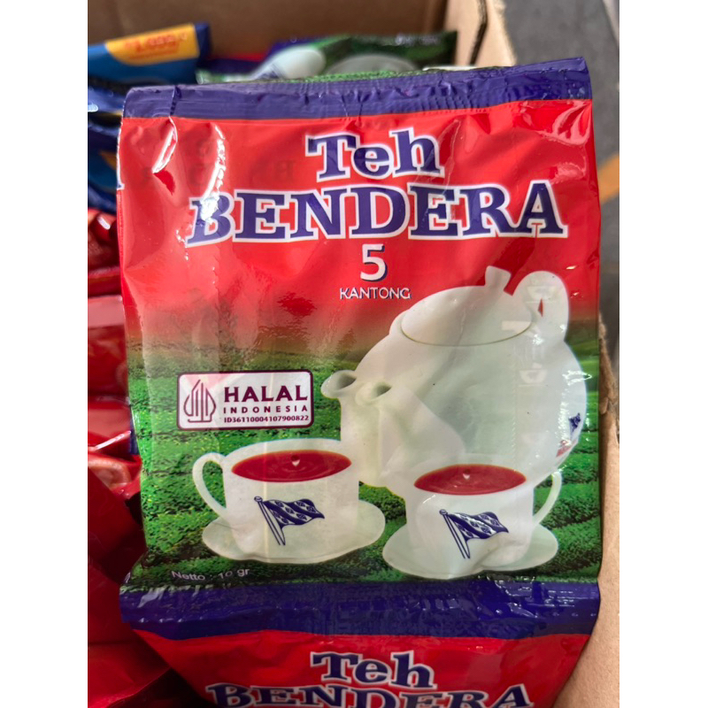 

Teh bendera 1 sachet isi 5 kantong