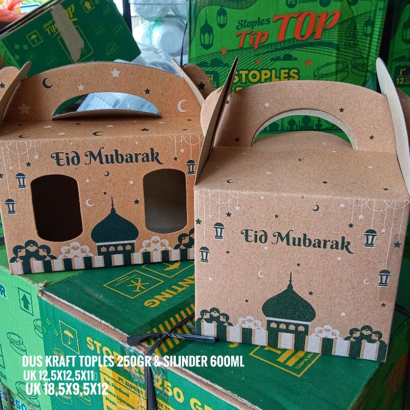 

DUS HAMPERS KRAFT TOPLES 250GR DAN SILINDER 600ML