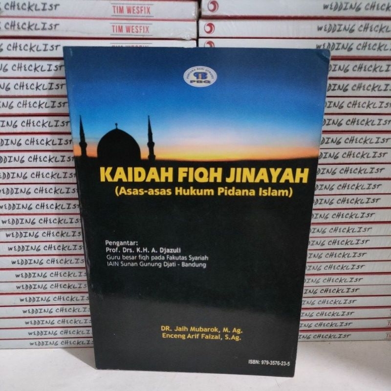 Buku Obral Murah - Buku Kaidah Fiqh Jinayah (asas-asas Hukum Pidana Islam)