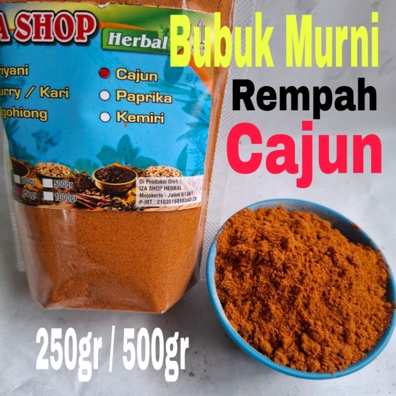 

Cajun / Rempah Bumbu Bubuk Murni Cajun 500gr