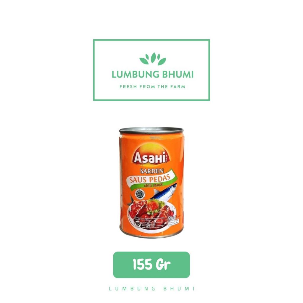 

ASAHI Sarden Saus Pedas 155 Gr 1 Pcs - Lumbung Bhumi