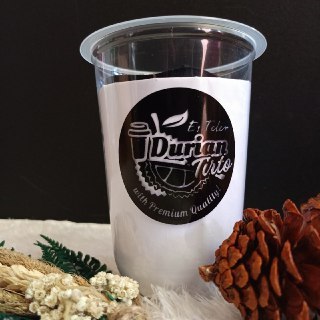 Cup Sablon Oval Merk Hok 7 gram, Gelas Cup Plastik Sablon