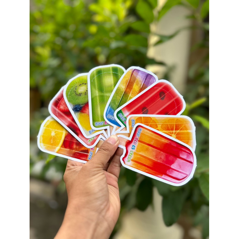 

8 PCS AMPLOP LEBARAN 3D TEMA ES KRIM VIRAL 2025