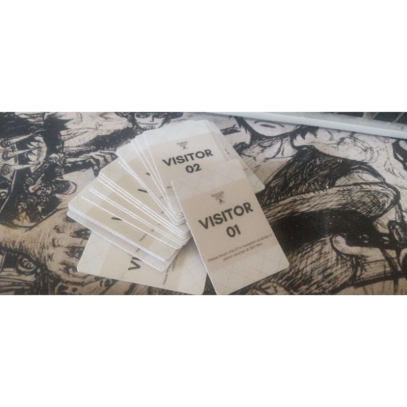 

Visitor Card Kartu Tamu Bahan PVC