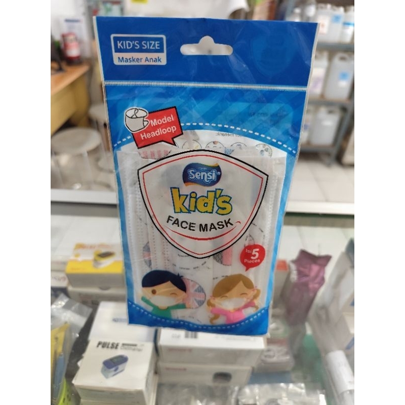 Masker Sensi Kids / Masker Sensi Anak Isi 5