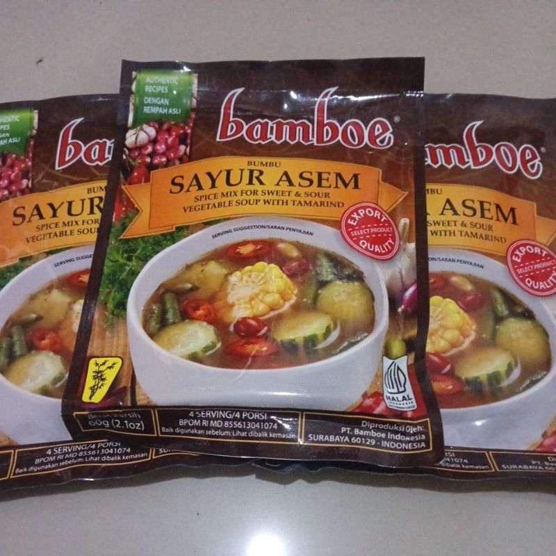 

Bamboe Bumbu Instant SAYUR ASEM 60g Export Quality