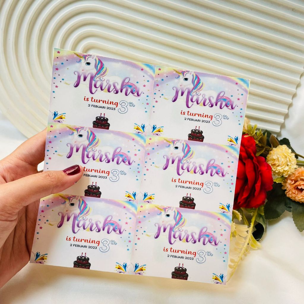 

Print Sticker Ulang Tahun Anak Stiker Label Ultah Ulang Taun Bentuk Persegi Free Desain Threemind