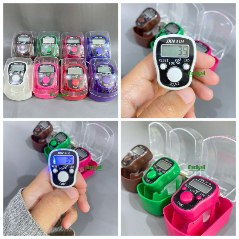TASBIH DIGITAL ALARM LED BOX JXN 5136 TASBIH DIGITAL PREMIUM TASBIH DIGITAL EXCLUSIVE BOX ALAT DZIKI