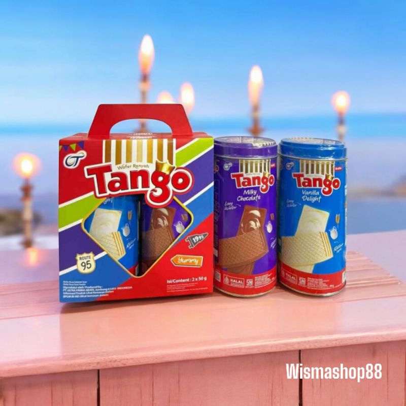 

TANGO WAFER KEMASAN 50 GRAM ( ISI 2 KALENG ) SPESIAL EDITION / KUE LEBARAN