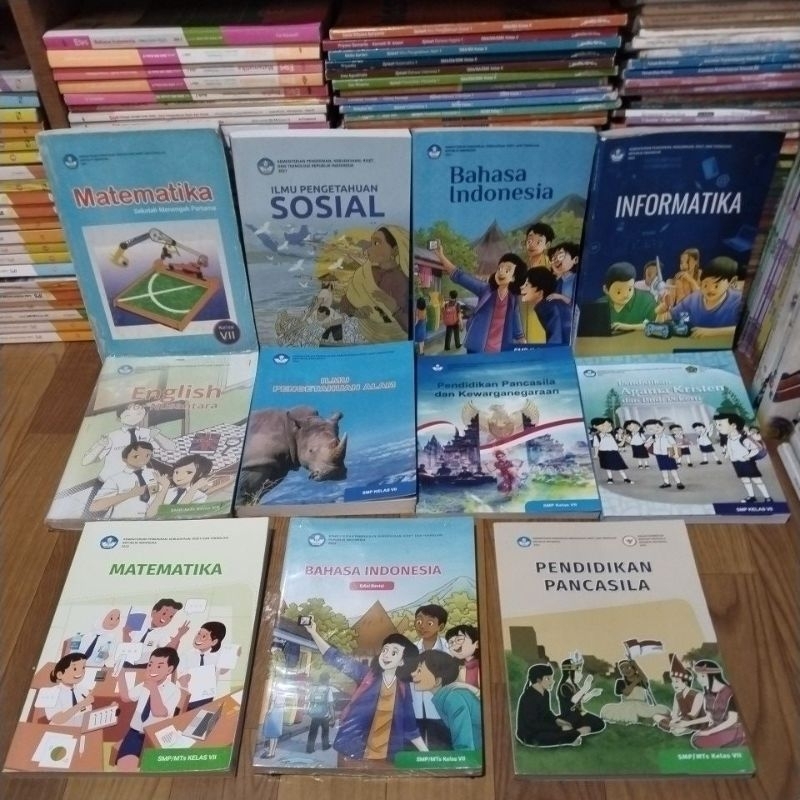 Buku Siswa Kelas 7 SMP Kurikulum Merdeka BSE / BOS 2021 - 2023 - Matematika IPS Bahasa Indonesia Inf