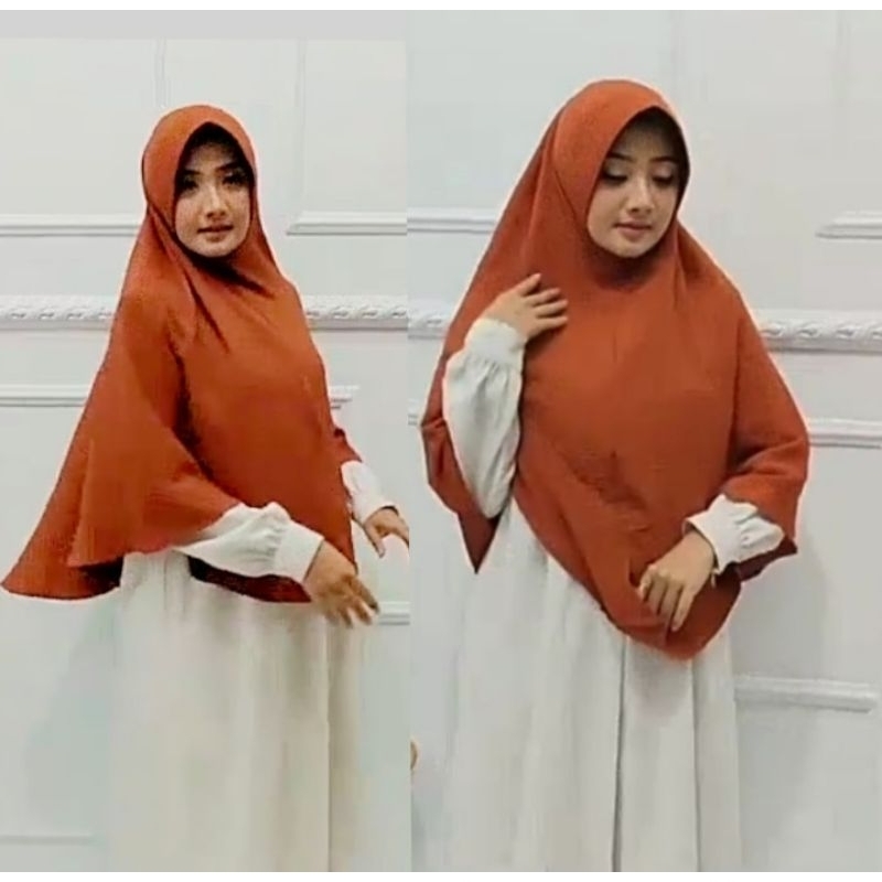 Hijab Crinkle Pet Antem Jumbo Xl Bergo crinkle Airflow Jilbab Pet Antem Crinkle