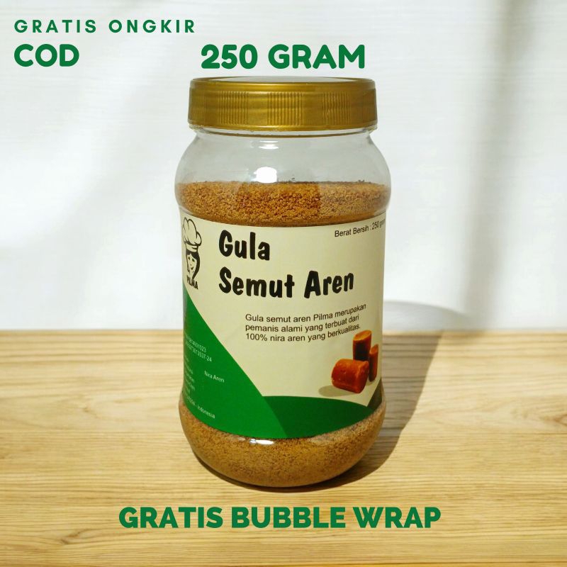 

GULA SEMUT AREN ASLI BERAT BERSIH 250 GRAM