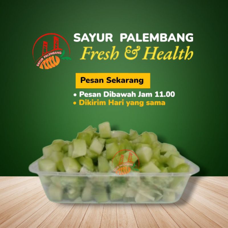 

Labu Siam / Jipang Utuh & Potong - Sayur Palembang