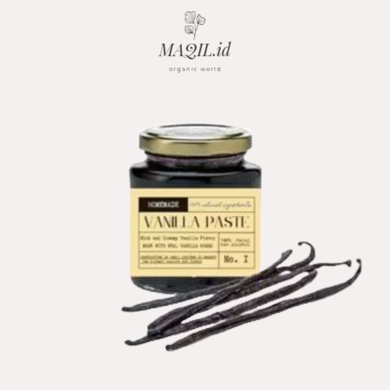 

100gr halal vanilla pasta premium (nom alkohol)/ vanilla alami/perisa alami vanilla/bahan baking