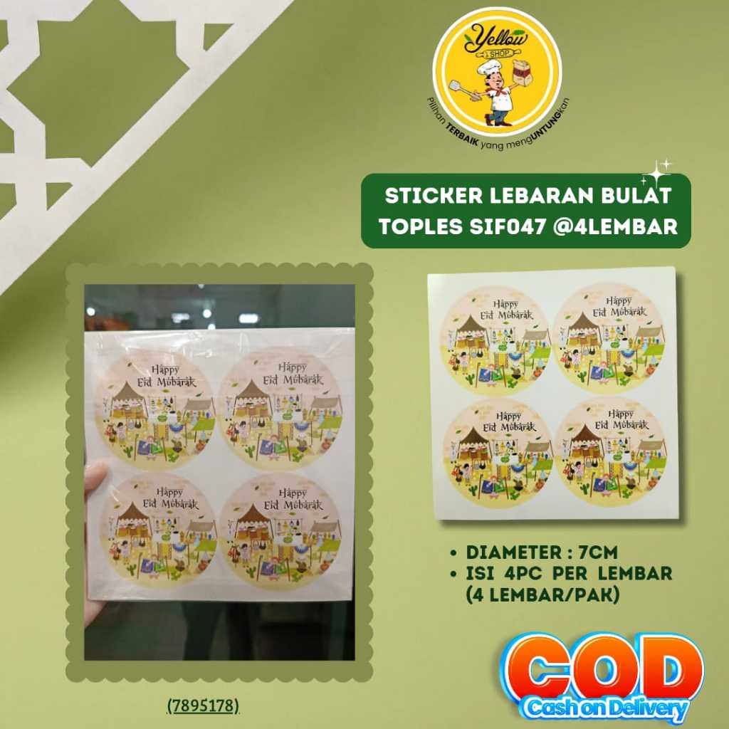 

STICKER LEBARAN BULAT TOPLES SIF047 @4 LEMBAR (4PC/LEMBAR)