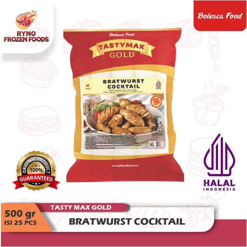 

Halal Tasty Max Gold Bratwurst Cocktail