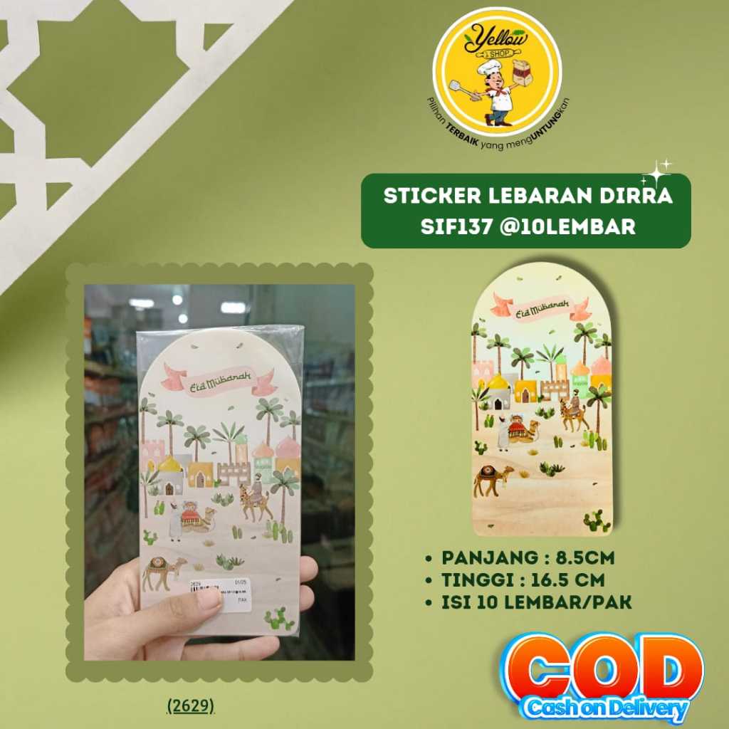 

STICKER LEBARAN DIRRA SIF137 (ISI 10 LEMBAR/PAK)