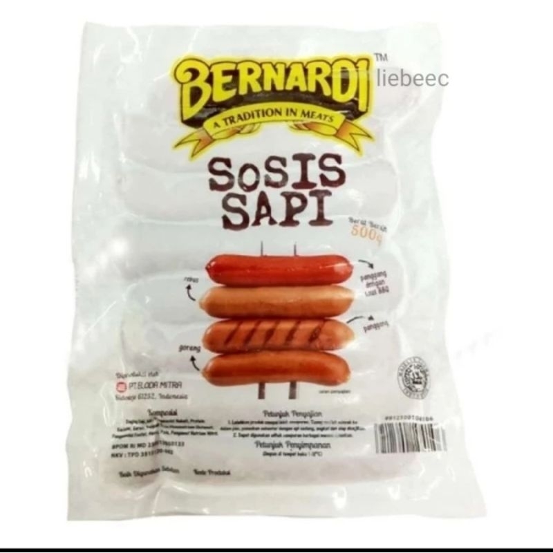 

Bernardi Sosis Sapi 10 Cm 1000 GR Premium 1kg 1 kg