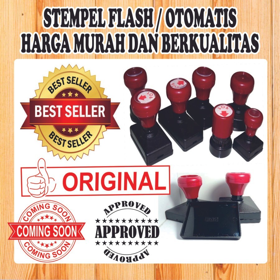 

Stempel Flash Otomatis | Free Desain | Pengerjaan Kilat | Harga Murah