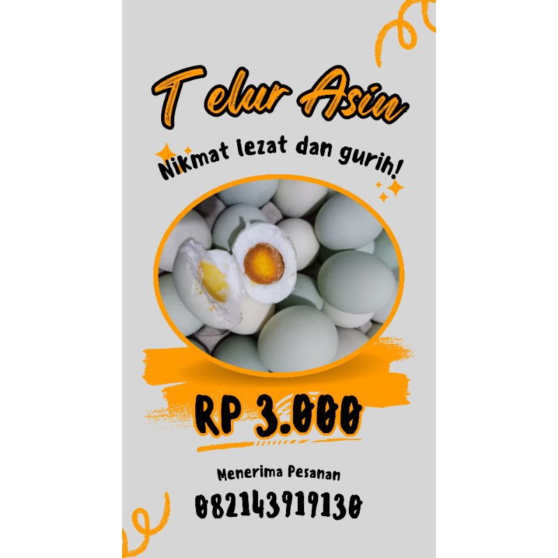 

telur asin nikmat lezat dan gurih